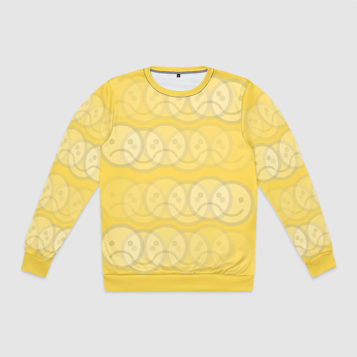 * Silent Disco Crewneck Sweatshirt (Mustard)